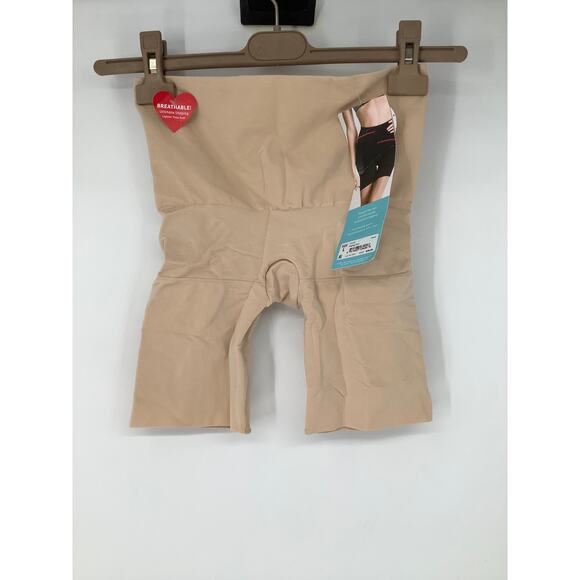 ASSETS by SPANX Large Beige Remarkable Result High Waist Mid Thigh Shaper K33-18 - Picture 2 of 9